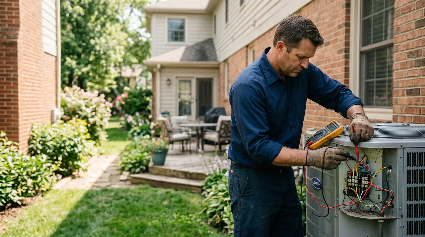 HVAC technician working near Pampa, TX